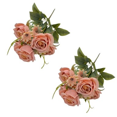 PACK DE 2 BOUQUET DE MINI ROSAS SY05328-4 FLORIPASTORE
