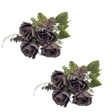 PACK DE 2 BOUQUET DE MINI ROSAS SY05328-17 FLORIPASTORE