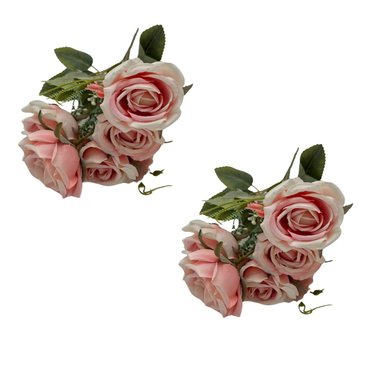 PACK DE 2 BOUQUET DE MINI ROSAS SY05328-9 FLORIPASTORE