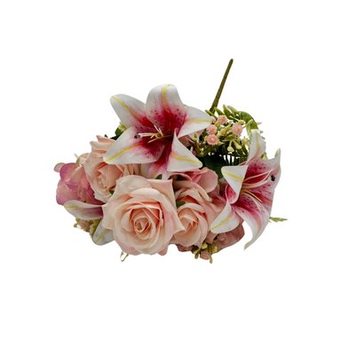 BOUQUET DE ROSAS CON LIRIOS BG 409060-ROS FLORIPASTORE