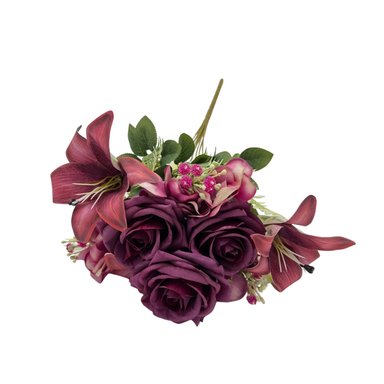 BOUQUET DE ROSAS CON LIRIOS BG 409060-MO FLORIPASTORE