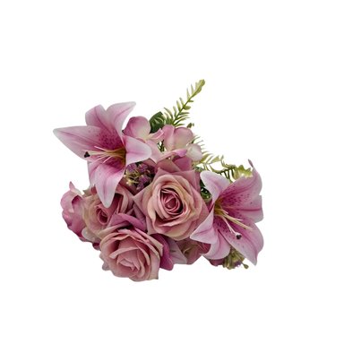 BOUQUET DE ROSAS CON LIRIOS BG 409060-LI FLORIPASTORE
