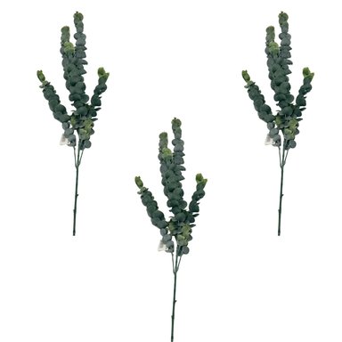 SET DE 3 VARAS DE HOJAS DE EUCALIPTO DE 82CM BG230512  FLORIPASTORE