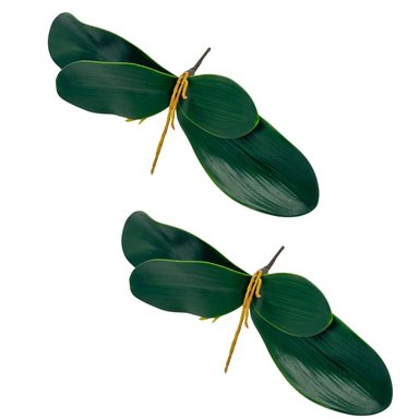 SET DE 2 HOJAS DE ORQUIDEA DE 30CM B-01  FLORIPASTORE