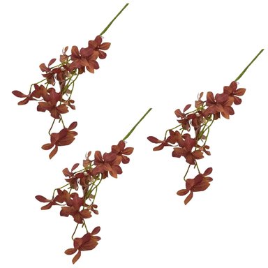 SET DE 3 VARAS DE HOJAS ARTIFICIALES DE 78CM 8504-NAR  FLORIPASTORE