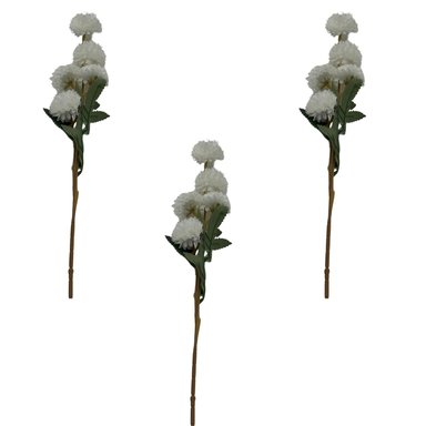 SET DE 3 VARAS DE FLOR DE AJO DE 52CM BG232588V-BL  FLORIPASTORE