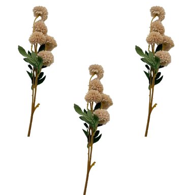 SET DE 3 VARAS DE FLOR DE AJO DE 52CM BG232588V-BE  FLORIPASTORE