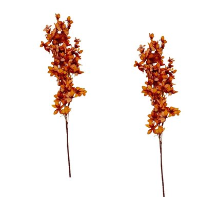 SET DE 2 VARAS DE FLOR DE MANZANO DE 113CM 2336-LARANJA  FLORIPASTORE
