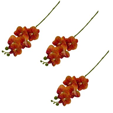 SET DE 3 VARAS DE ORQUIDEA ARTIFICIAL DE 49CM BG410086-NAR  FLORIPASTORE