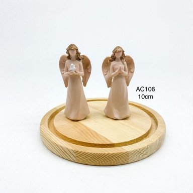ÁNGEL DECORATIVO DE 10CM REZANDO SET DE  2 AC106 FLORIPASTORE
