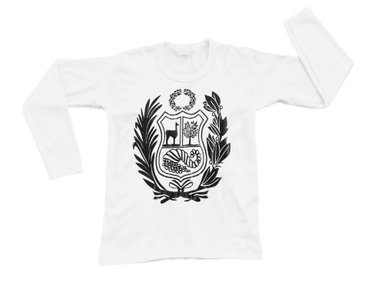 POLO MANGA LARGA ALGODÓN PIMA UNISEX PEYITO BLANCO PERÚ