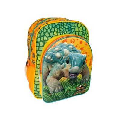 MOCHILA SCOOL JURASSIC VERDE KIDS A4 WORLD