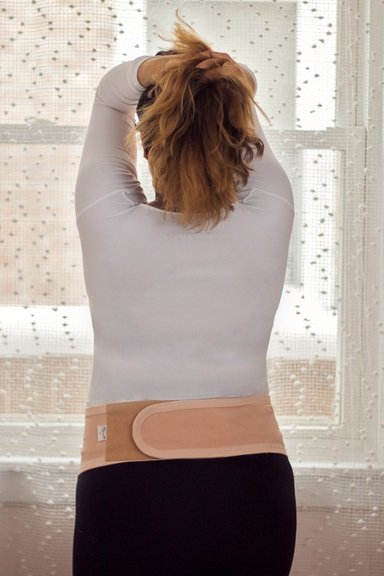 FAJA PRENATAL MUJER B'FEMME BEIGE MAMI BAND SOPORTE MATERNO EMBARAZO MATERNIDAD - 3