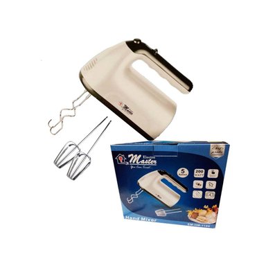 BATIDORA DE MANO EM-HM-1159 ELECTRO MASTER 5 VELOCIDADES 200W