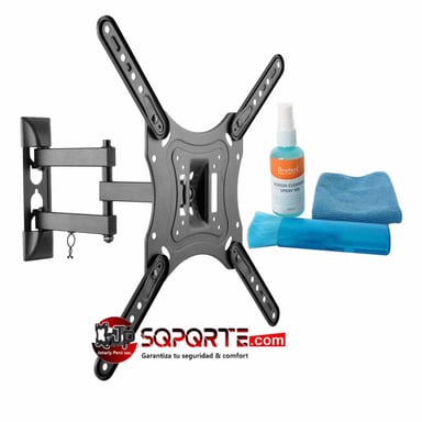 RACK MÓVIL DOBLE BRAZO JP2355-02 PARA TV 23'-55'+ LIMPIADOR TV - 1