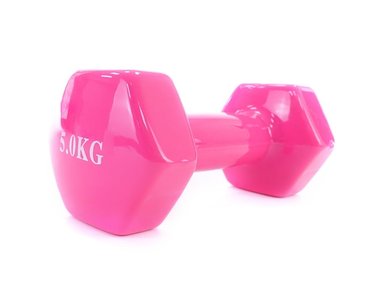 MANCUERNAS DE 5KG VINIL ROSADO X 2 UND