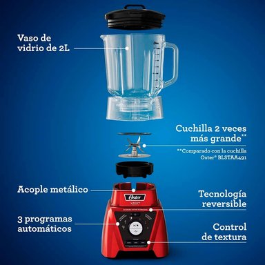 LICUADORA OSTER BLST3B RPG 2L XPERT + VASO BLEND N GO - 5