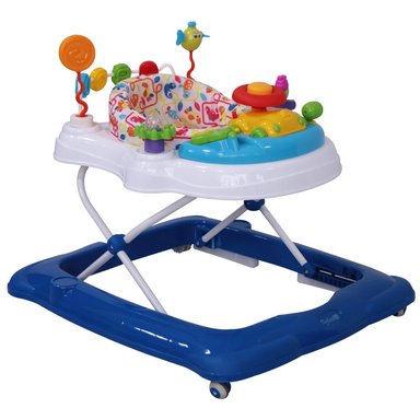 ANDADOR CON ASIENTO GIRATORIO LESSI AZUL