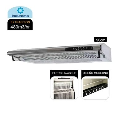 CAMPANA EXTRACTORA INDURAMA 3 VELOCIDADES CEI-902CRP