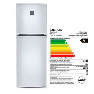 REFRIGERADORA ELECTROLUX TOP FREEZER FROST ERT18G2HNW 138L BLANCA - 2