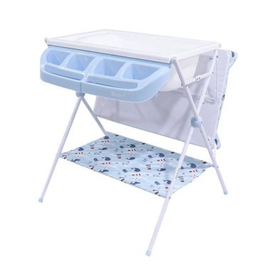 BAÑERA CAMBIADOR EBABY 830-1 AZUL MAXI - 3