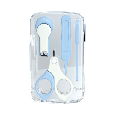BAÑERA PLEGABLE BABY KITS CON TERMÓMETRO JELLY AZUL + ACCESORIOS - 3