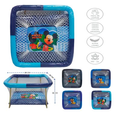 CORRAL PARA BEBES ACOLCHADO MIKA NIÑO COLOR ALEATORIO