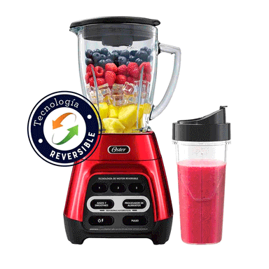LICUADORA OSTER BLSTPYG1310RBG CON TECNOLOGIA MOOE REVERSIBLE 1.5L 100W + VASO BLEND