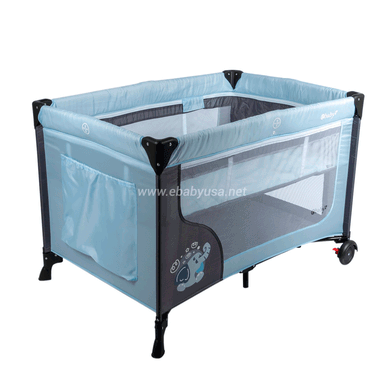 CUNA CORRAL EBABY EB727-2 METAL CELESTE HAPPY DREAM - 3