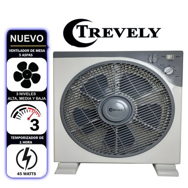VENTILADOR DE MESA TREVELY VT-12A 45 WATTS 12" 3V