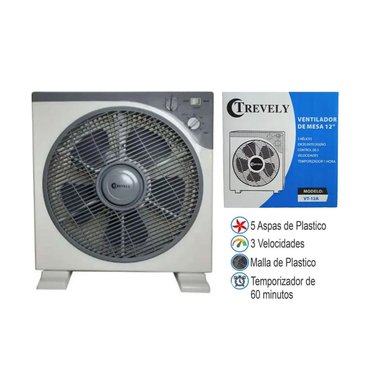 VENTILADOR DE MESA TREVELY VT-12A 45 WATTS 12" 3V - 3