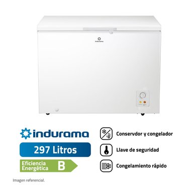 CONGELADORA INDURAMA 297L DEFROST CI-320BL BLANCO - 5