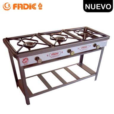 COCINA SEMI INDUSTRIAL FADIC 3 HORNILLAS N° 3 FSI03-23
