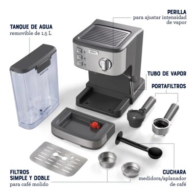 CAFETERA DE ESPRESSO OSTER BVSTEM5502 15 BARES - 6