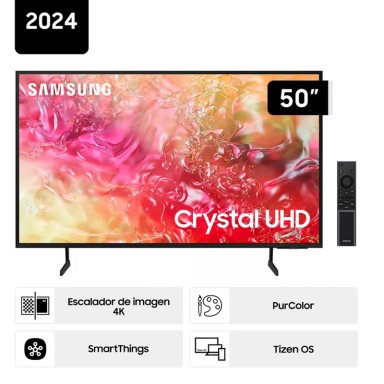 TELEVISOR SAMSUNG CRYSTAL 50 UHD OS SMART TV 2024 50DU7000