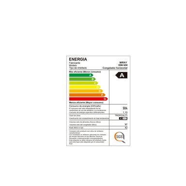 CONGELADORA EXHIBIDORA HORIZONTAL MIRAY CEMH-165M 167L - 3