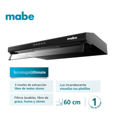 CAMPANA EXTRACTORA MABE CMU6020PB0 60 CM - 1