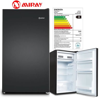 FRIGOBAR-REFRIGERADORA MIRAY RM-94M 93 L + HORNO MICROONDAS MIRAY HMM-20N 20 L - 2