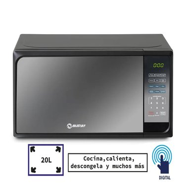 FRIGOBAR-REFRIGERADORA MIRAY RM-94M 93 L + HORNO MICROONDAS MIRAY HMM-20N 20 L - 4
