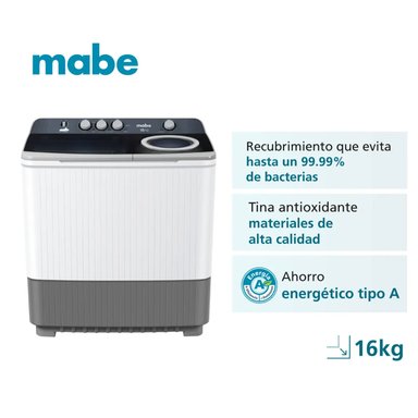 LAVADORA SEMIAUTOMÁTICA DE 16 KG BLANCA LMD6124PBBB0 - 2