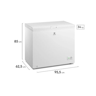 CONGELADOR HORIZONTAL 251 L BLANCO EFH25S2P4AW - 4