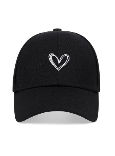 GORRA MUJER PEACE AND LOVE NEGRO