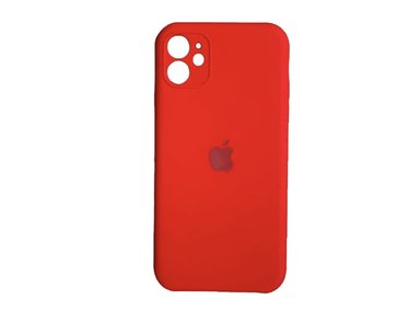 CASE IPHONE 11 SILICONE P/CÁMARA ROJO - 1