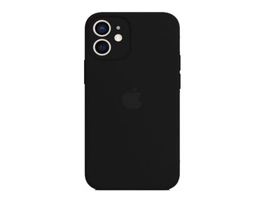 CASE IPHONE 11 SILICONA P/CÁMARA NEGRO + MICA VIDRIO COMPLETO - 2