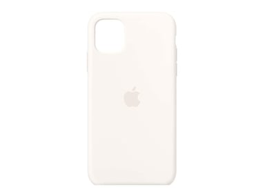 CASE IPHONE 14 PRO MAX SILICONA BLANCO + MICA VIDRIO COMPLETO - 2