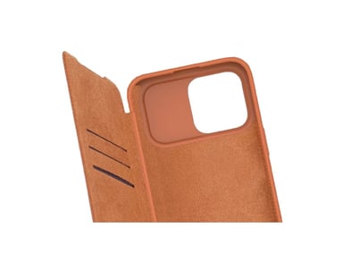 CASE IPHONE 14 NILLKIN QIN LEATHER MARRON - 2