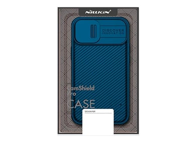 CASE NILLKIN CAMSHIELD PARA IPHONE 15 PRO PLUS AZUL + MICA DE VIDRIO 11D COMPLETO - 3