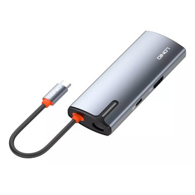 ADAPTADOR LDNIO DS-16H HUB 6 EN 1 PD3.0/100W MAX 4K HD VELOCIDAD 5 GBPS - 1
