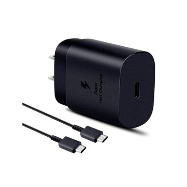CARGADOR SAMSUNG 25W EP-TA800 + CABLE C A C PARA GALAXY A55/A56 NEGRO - 4