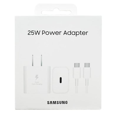 CARGADOR SAMSUNG 25W PARA GALAXY TAB S7, S7+, S7 FE - BLANCO - 1